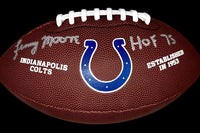 Lenny Moore Signed Colts Logo Football w/ HOF 75 Inscription -  Schwartz COA