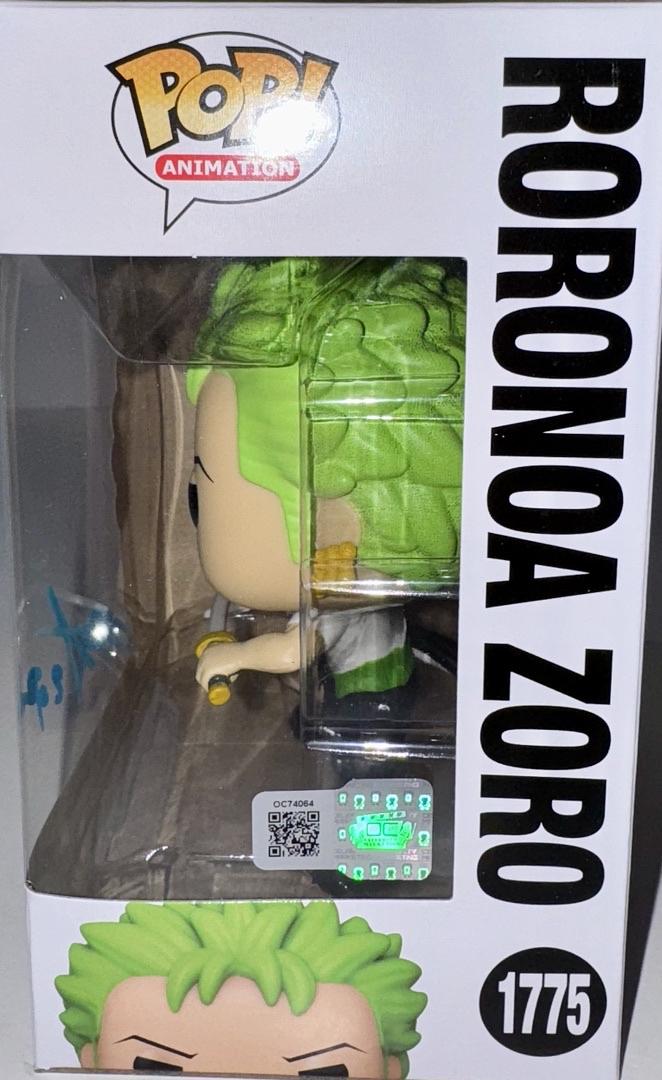 Chris Sabat Signed Funko Pop #1775 "Roronoa Zoro" (One Piece) - OC Celebrity Marketing #01