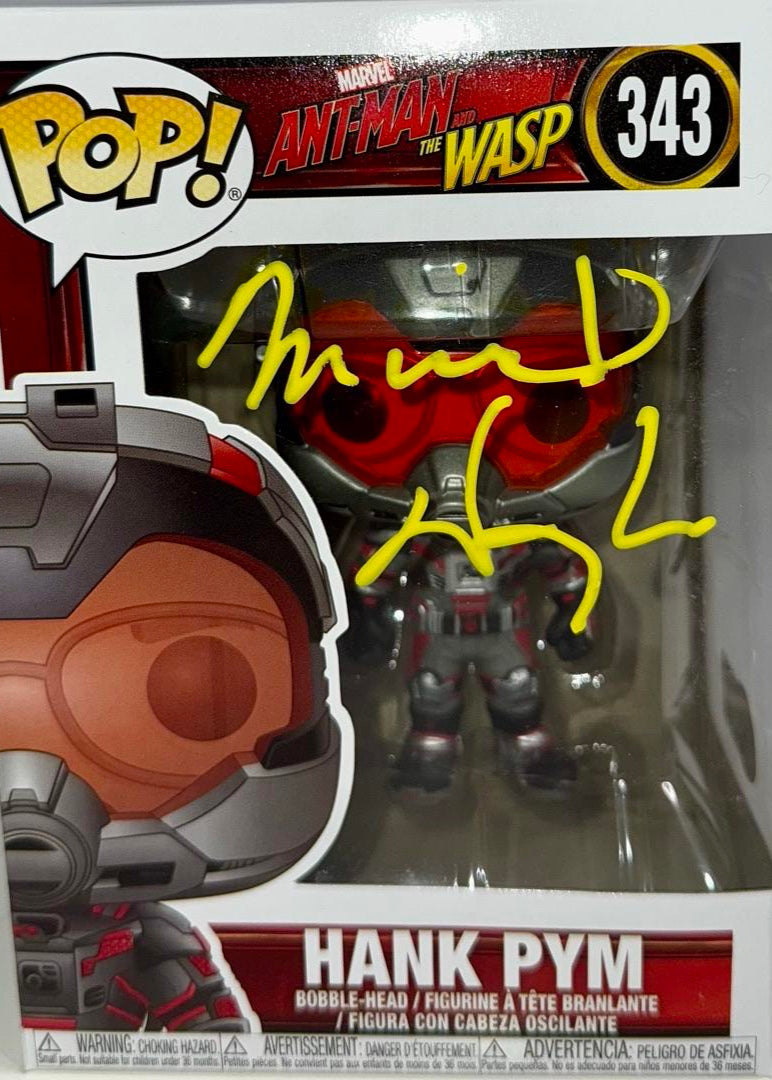 Michael Douglas Signed Funko Pop #343 "Hank Pym" (Ant-Man) - Beckett COA #03