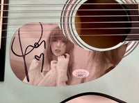 Taylor Swift Signed Teal Guitar - JSA COA #06