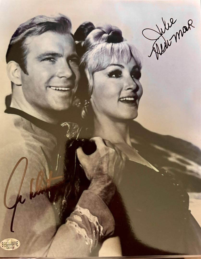 William Shatner, Julie Newmar Signed 8x10 Photo (Star Trek) - JSA COA #01
