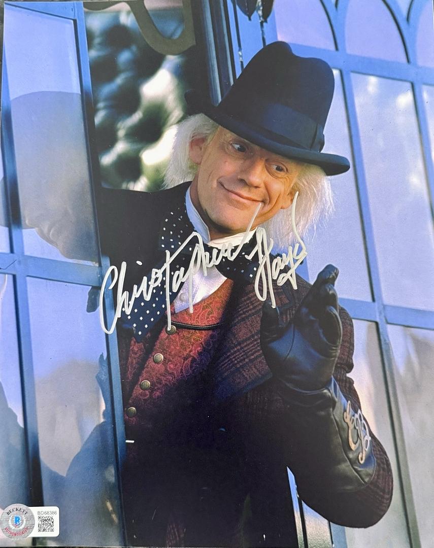 Christopher Lloyd Signed 8x10 Photo (Back To The Future) - Beckett COA