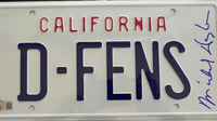 Michael Douglas Signed License Plate (Falling Down) - Beckett COA #02