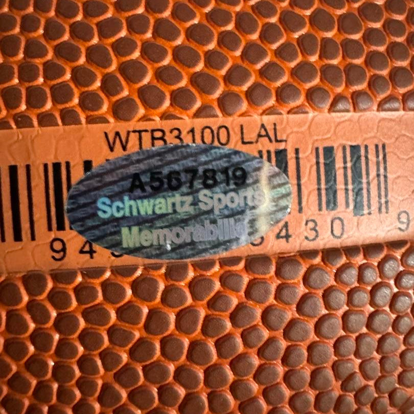 Michael Cooper Signed Lakers Logo Wilson Basketball w/HOF Inscription - Schwartz COA