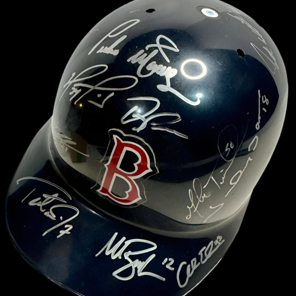 2004 World Series Team Signed Boston Red Sox Batting Helmet - Various COA