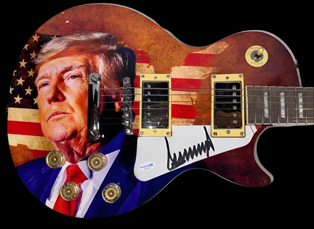 Donald Trump Signed Guitar - ACOA