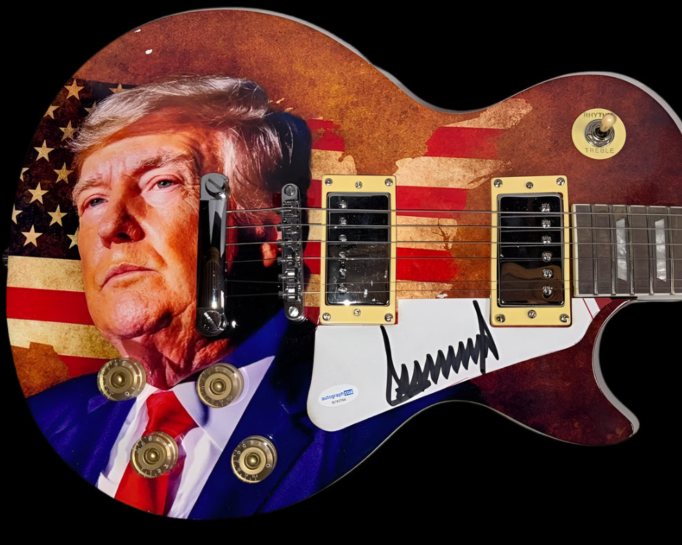Donald Trump Signed Guitar - ACOA