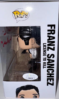 Robert Davi Signed Funko Pop "Franz Sanchez" (James Bond 007) w/Inscription - JSA COA #3