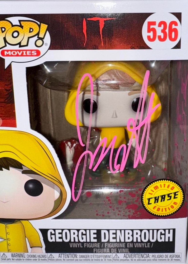 Jackson Robert Scott Signed Funko Pop #536 Chase Variant "Georgie Denbrough" (IT)  - OCC Celebrity Marketing