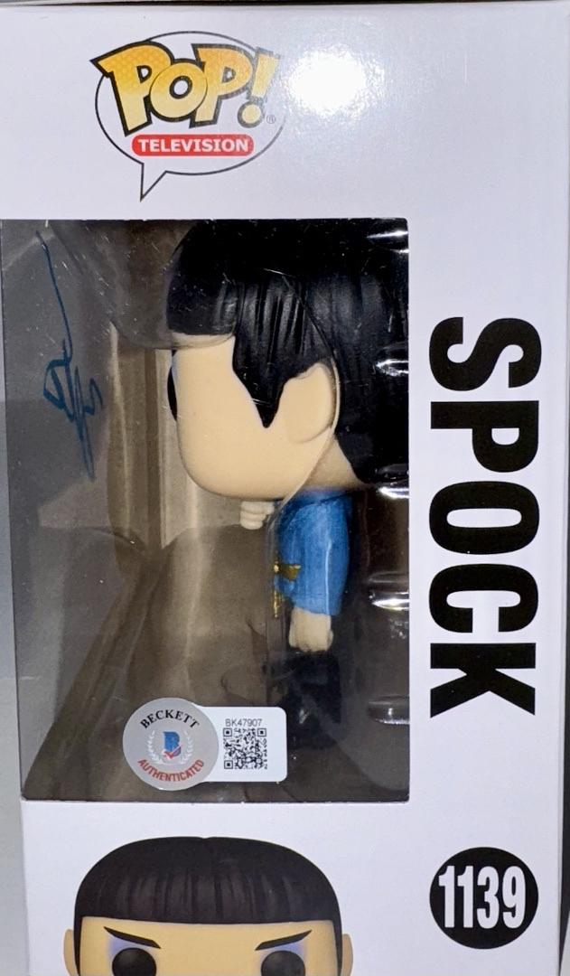 Zachary Quinto Signed Funko Pop #1139 "Spock" (Star Treck) - Beckett COA #02