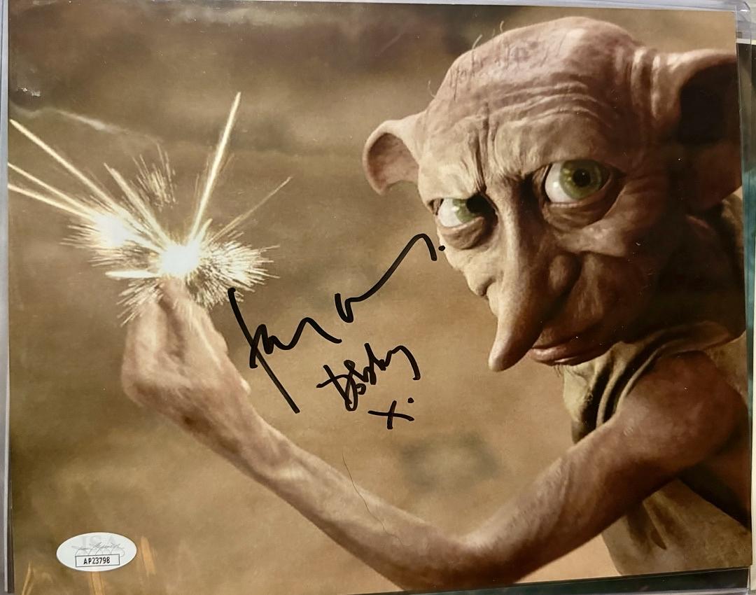 Toby Jones as Dobby Signed 8x10 Photo (Harry Potter) - JSA COA