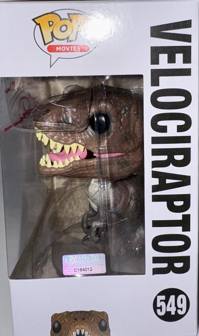 Laura Dern & Sam Neill Signed 25th Anniversary Funko Pop #549 (Jurassic Park) -  Celebrity Authentics #02