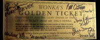 Willy Wonka cast signed Golden Ticket (5) autographs with name and character Beckett COA and Full Letter of Authenticity
