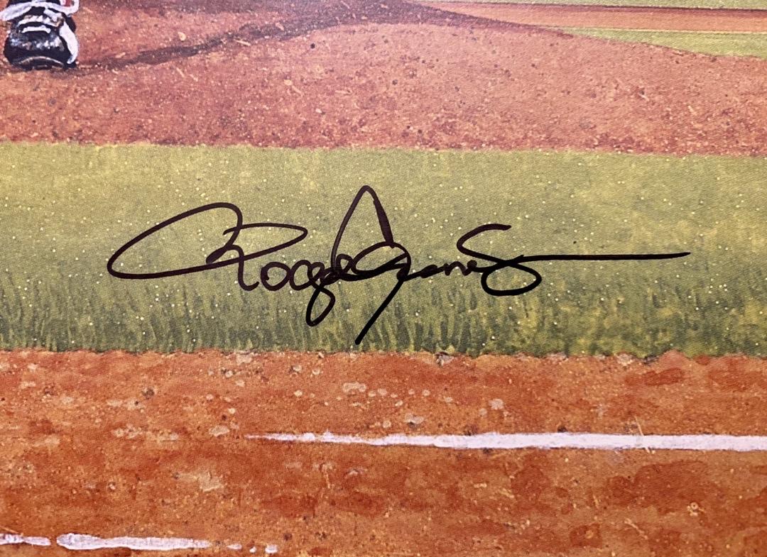 Roger Clemens 15X36 limited edition (389/600) lithograph of 20 Strikeout Game - Tri-Star COA