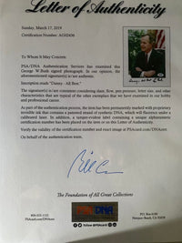 President George Bush Signed, inscribed 8x10 Photo - PSA COA w/full letter of authenticity