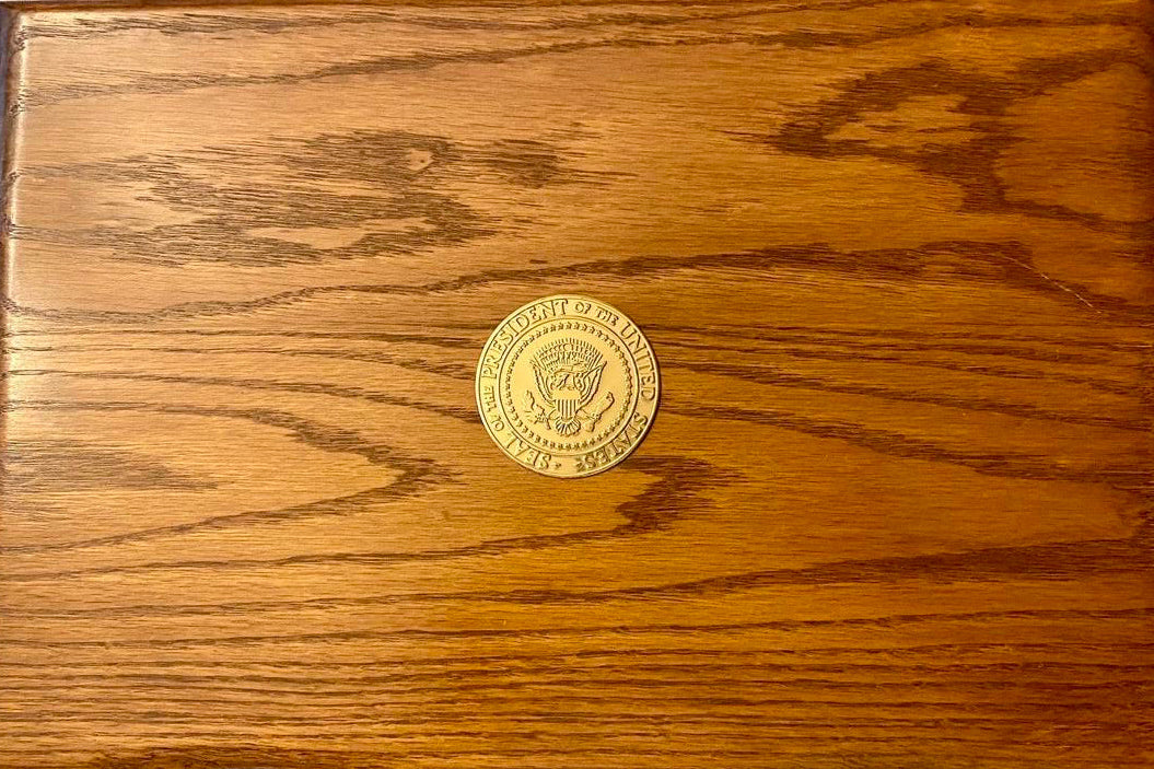 Ronald Reagan signed limited edition (37/5000) Easton Press "An American Life" Oak Box Set