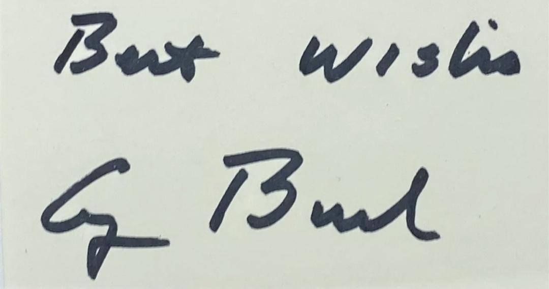George HW Bush and Barbara Bush signed, framed signatures 13x15 - JSA COA w/full letter of authenticity