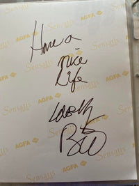 Barbara Eden and Bill Daley signed, inscribed 8x10 Photo (I Dream Of Jeannie) w/Character Inscription - JSA COA