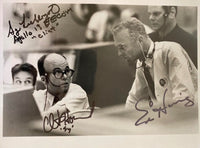 Ed Harris, Clint Howard and Sy Liebergot (Apollo 13) signed 8x10 - Beckett COA