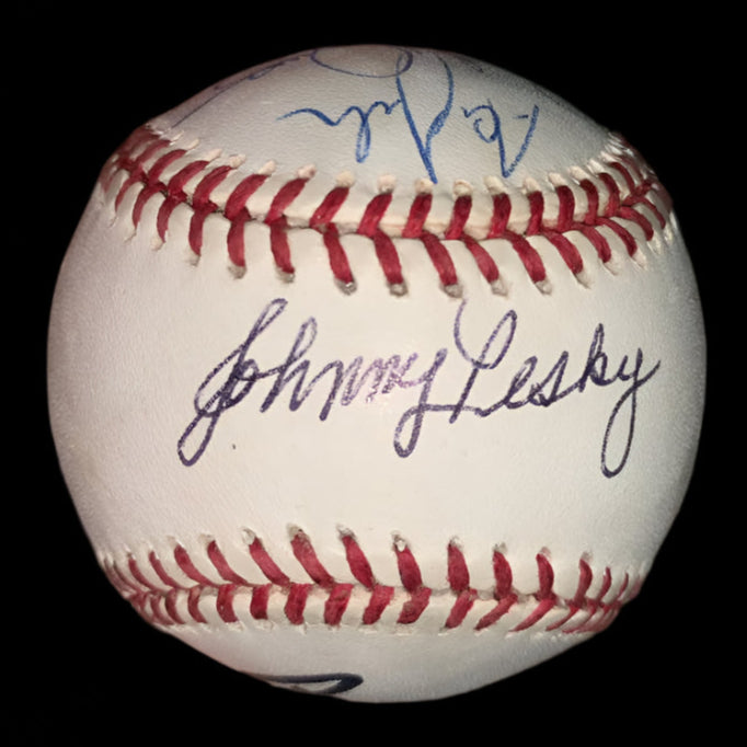 Multi-signed baseball - Bobby Orr, Johnny Pesky, Tim Wakefield, Bobby Brown, Rich Gedman and Aaron Sele - Beckett COA w/full letter of authenticity
